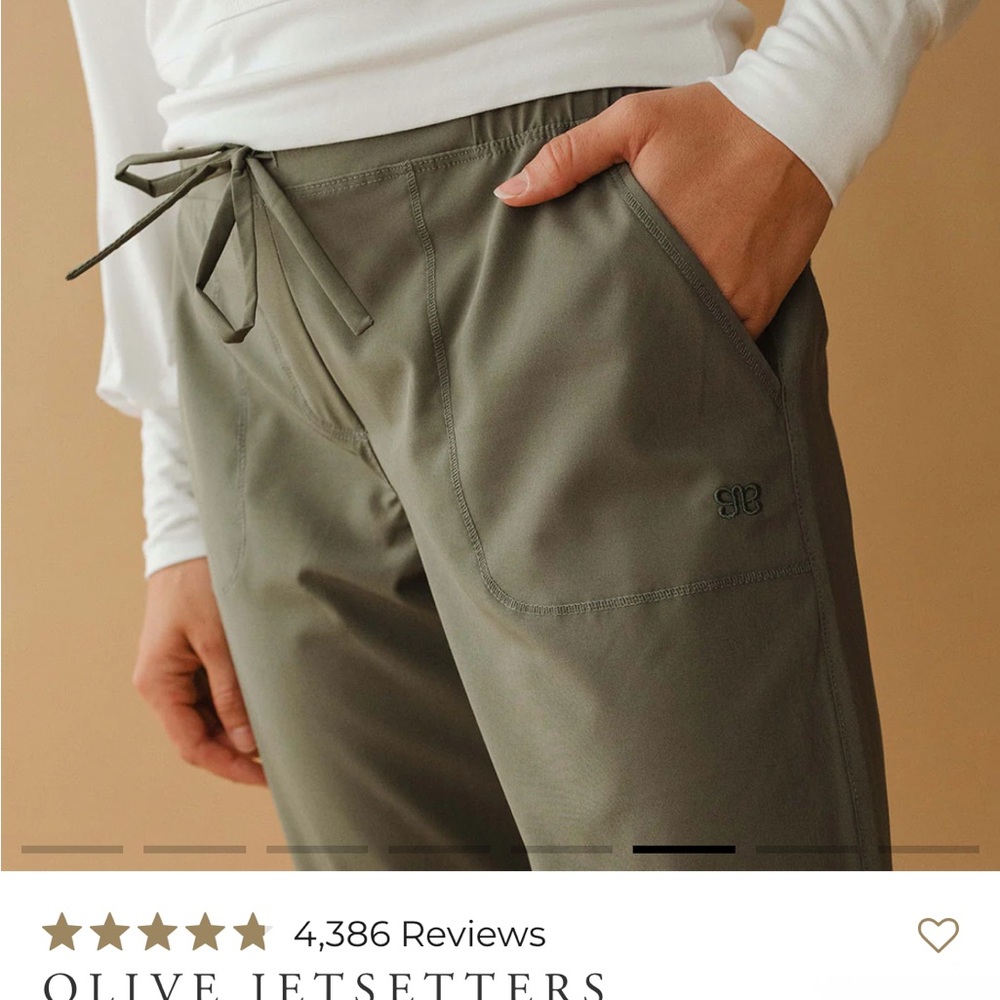 Albion Fit Olive Green Jetsetters Joggers NWOT - Picture 5 of 8